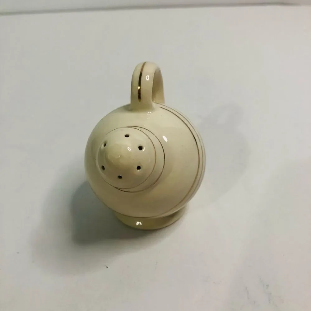 Vintage‎ white and gold hand painted replacement shaker